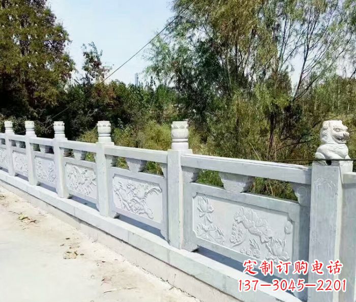 成都园林景观大理石栏板石雕_1