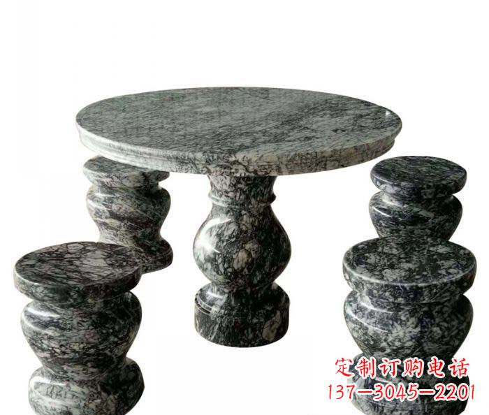 成都园林景观圆形石桌凳