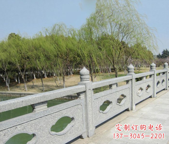成都园林景观真山桥石雕栏板