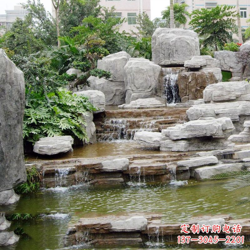 成都园林石头假山流水