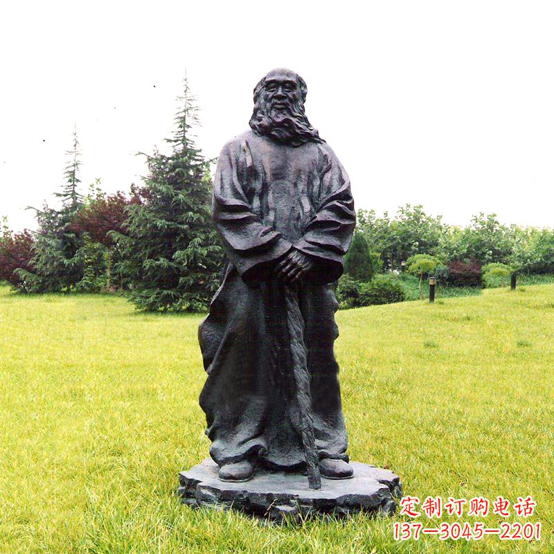 成都张大千铜雕像-公园近代名人著名人物雕塑