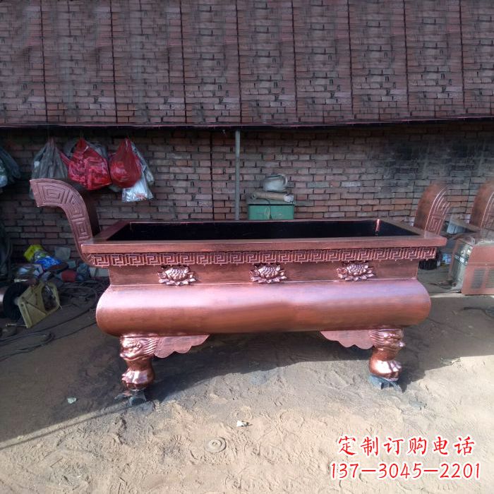 成都长方形铜香炉