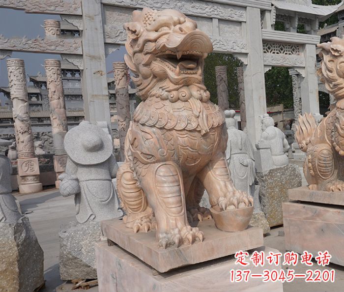 成都招财瑞兽麒麟石雕 (3)