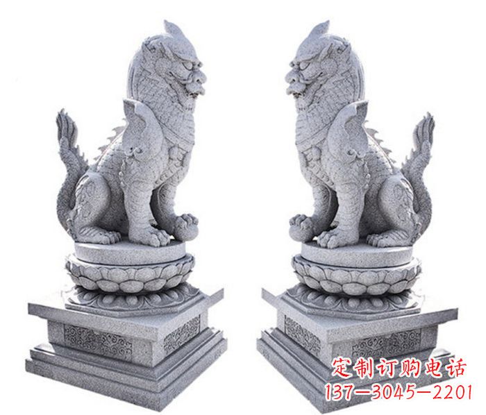 成都招财神兽麒麟石雕