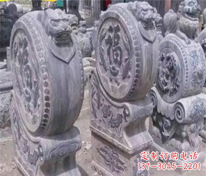 成都招财石门墩仿古抱鼓石
