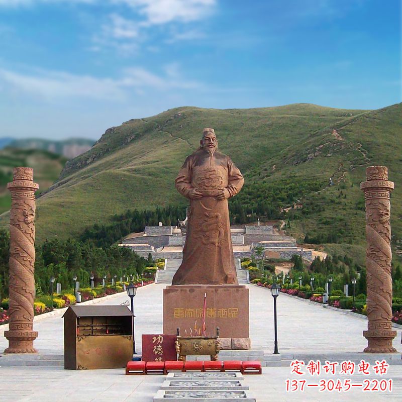 成都中国历史名人大型李世民景观雕塑