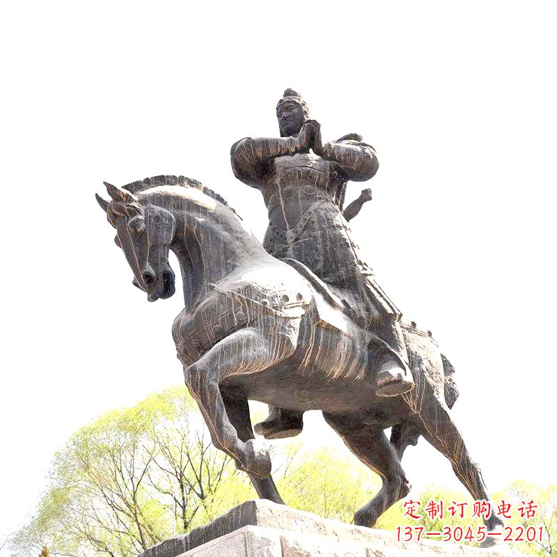 成都中国历史名人民族英雄霍去病铜雕塑