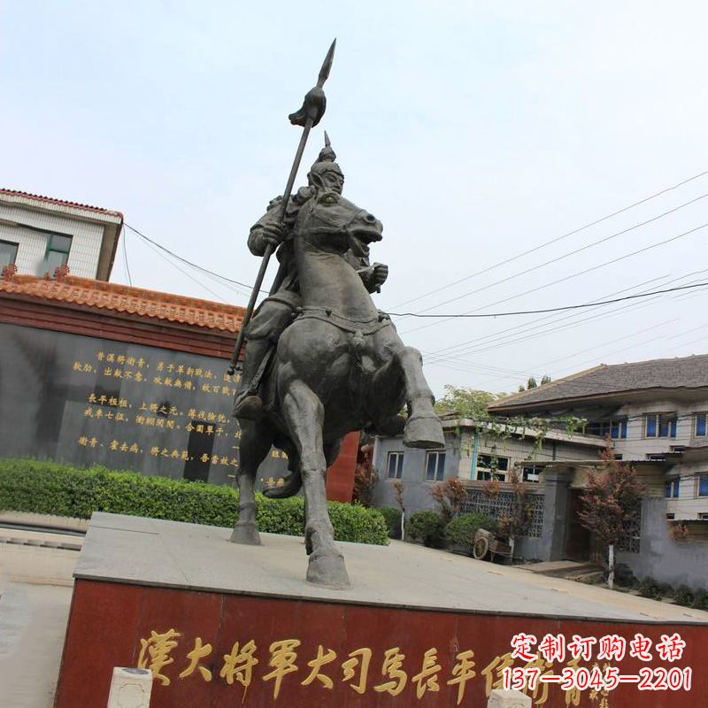 成都中国历史名人汉朝著名将领民族英雄卫青铜雕塑像