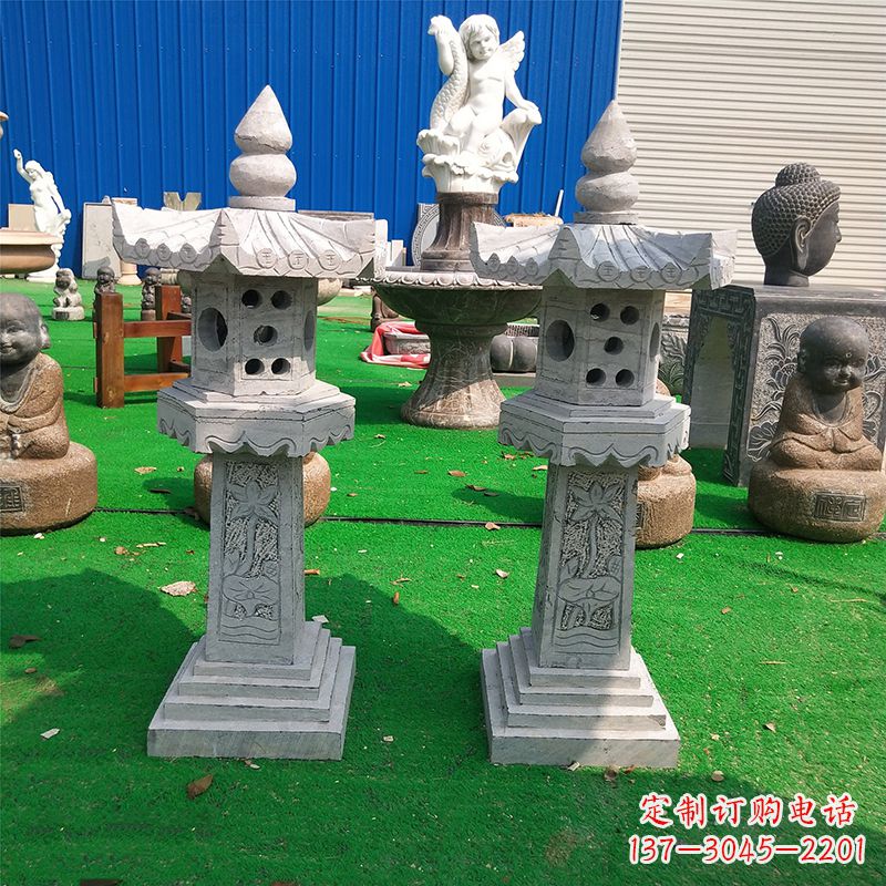 成都中式大理石灯笼