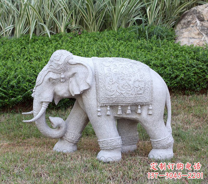 成都中式石雕大象