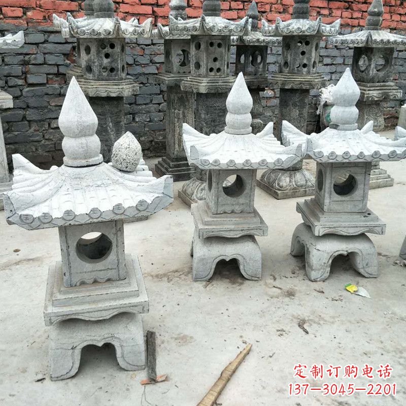 成都中式庭院石雕灯笼