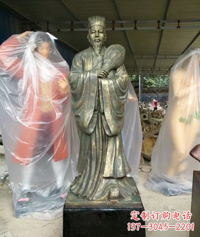 成都诸葛亮古代人物铜雕
