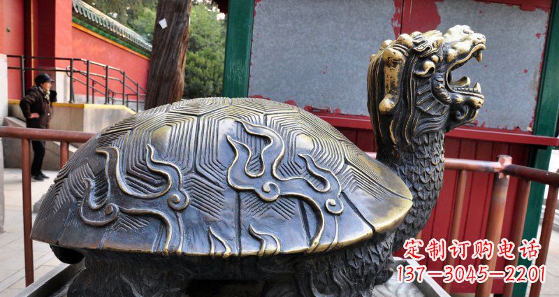 成都铸铜龙龟神兽铜雕