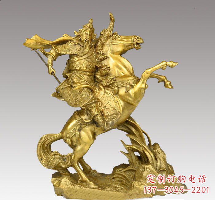 成都铸铜骑马关公