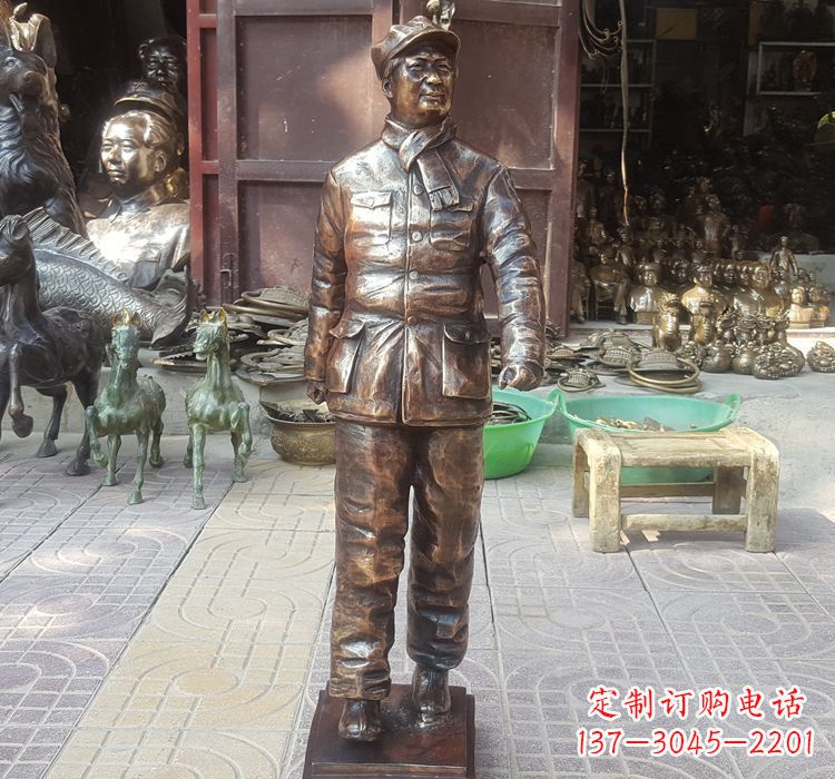 成都铸铜青年时期毛主席