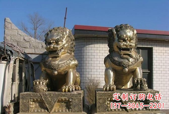 成都铸铜狮子雕塑