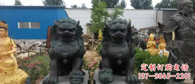 成都铸铜狮子看门狮子铜雕