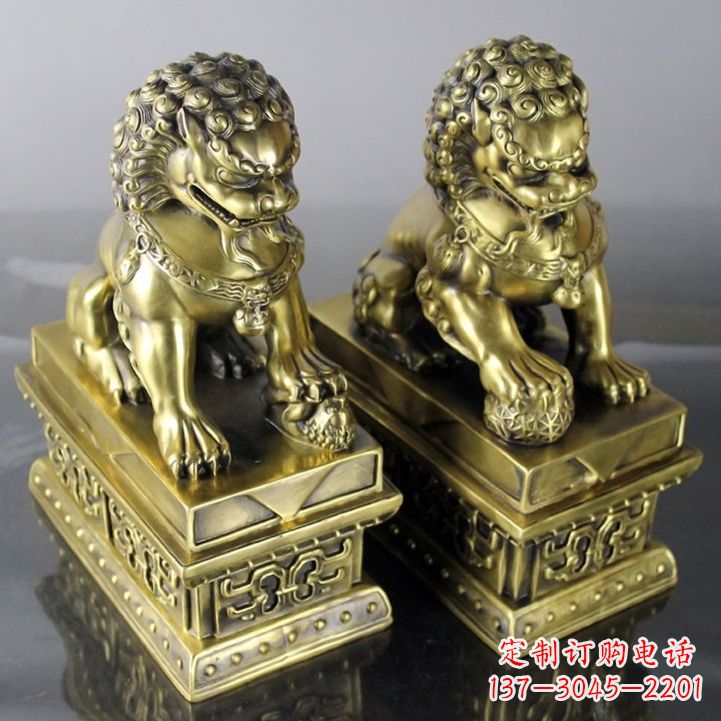 成都铸铜天安门狮子雕塑