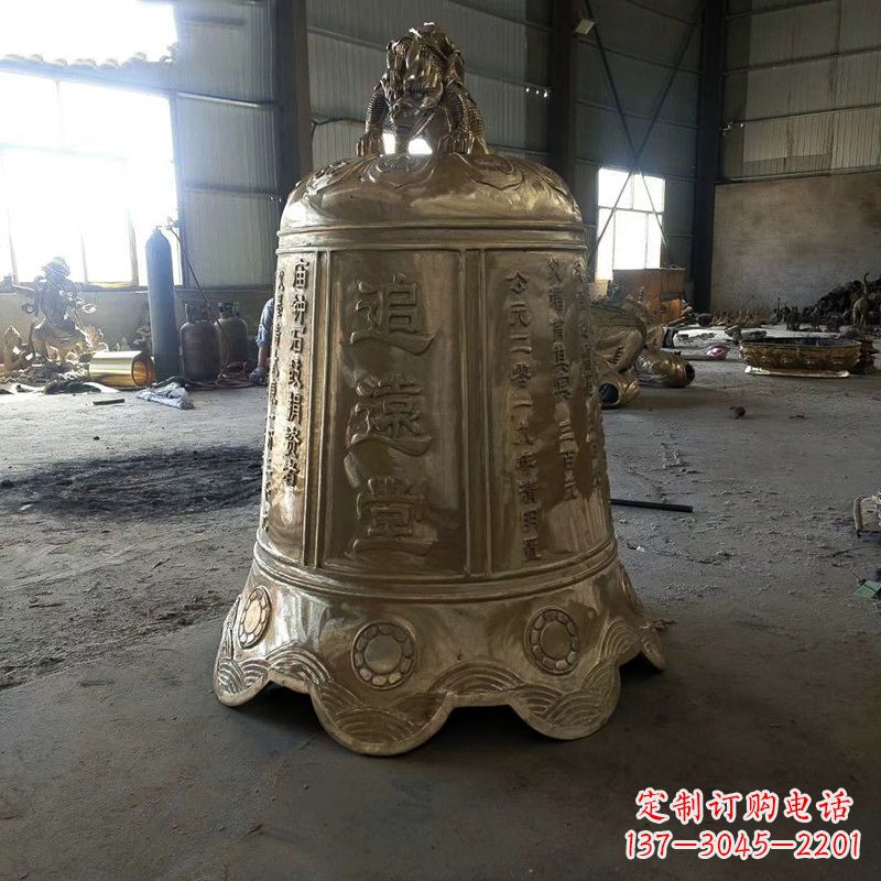 成都宗祠铜钟雕塑