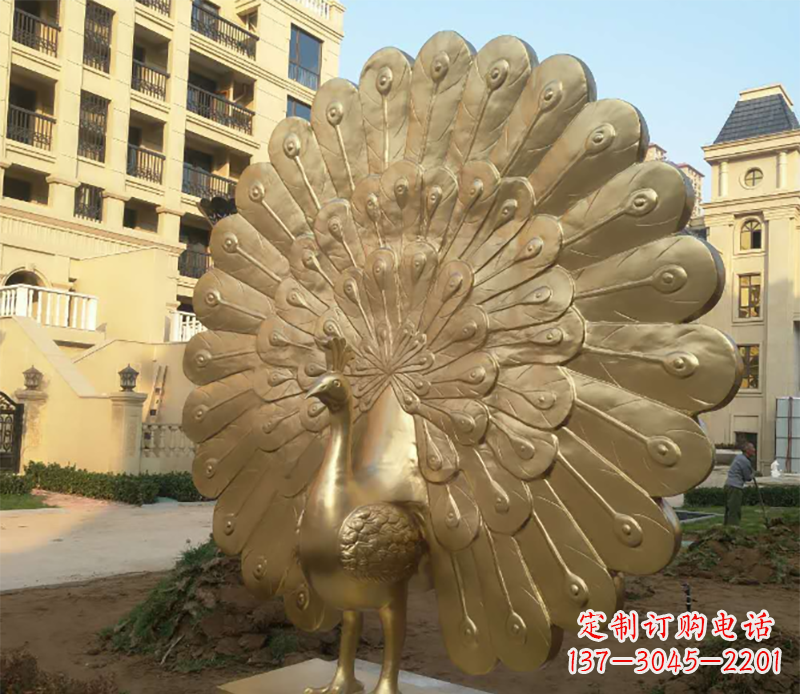 成都孔雀铜雕塑